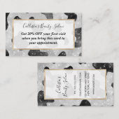 Carte De Réduction Séquins de Parties scintillant brillant noir brill (Devant / Derrière)