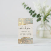 Carte De Réduction Signature holographique Script moderne Parties sci (Debout devant)