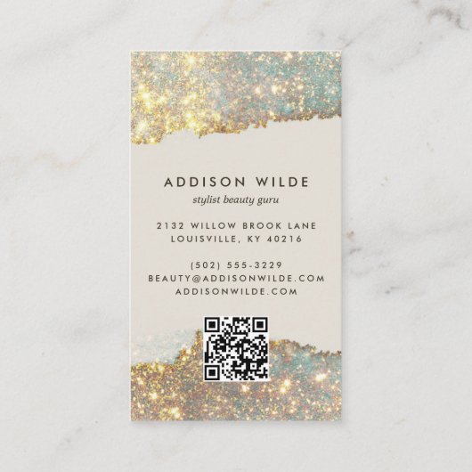 Carte De Réduction Signature holographique Script moderne Parties sci (Dos)