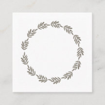 Simple couronne botanique de plantes dans une mono