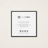 Carte de réduction simple et moderne (Dos)