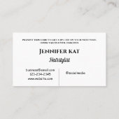 Carte De Réduction simple minimum ajouter le texte de votre adresse d (Dos)