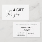 Carte De Réduction simple minimum ajouter le texte de votre adresse d (Devant / Derrière)