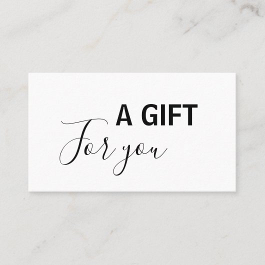 Carte De Réduction simple minimum ajouter le texte de votre adresse d (Devant)