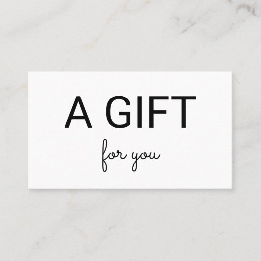 Carte De Réduction simple minimum ajouter votre nom adresse texte log (Devant)