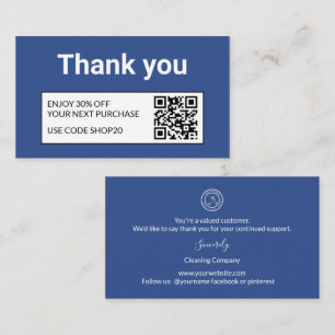 Carte De Réduction Société de nettoyage Service de nettoyage à logo