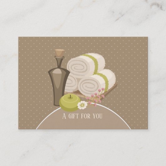 Carte De Réduction Spa de beauté - Un cadeau pour vous (Devant)