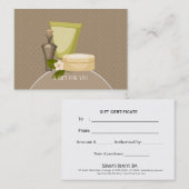 Carte De Réduction Spa de beauté - Un cadeau pour vous (Devant / Derrière)