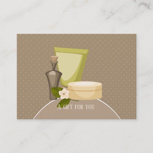 Carte De Réduction Spa de beauté - Un cadeau pour vous (Devant)