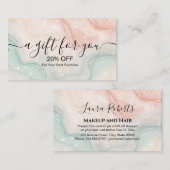 Carte de réduction Splash Liquid Parties scintilla (Devant / Derrière)