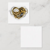 Carte De Réduction Steampunk Heart with a Manometer (Devant / Derrière)
