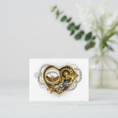 Carte De Réduction Steampunk Heart with a Manometer (Debout devant)