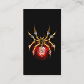 Carte De Réduction Steampunk spider on black (Devant)
