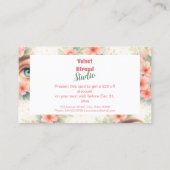 Carte De Réduction Studio de Beauté d'Artiste Extension de Cils Flora (Dos)
