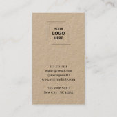 Carte De Réduction Style de récompense client de Rustic Kraft (Dos)