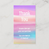 Carte de réduction sur l'aquarelle (Devant)