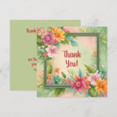 Carte de réduction sur Merci Tropical personnalisa (Devant / Derrière)