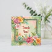 Carte de réduction sur Merci Tropical personnalisa (Debout devant)