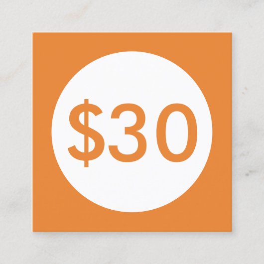 Carte De Réduction tache d'orange de certificat-prime (Devant)