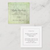 Carte De Réduction Textes Sage Green Beauté Lash Extensions & Tint (Devant / Derrière)