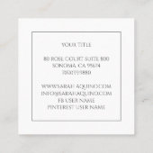 Carte De Réduction Textes Sage Green Beauté Lash Extensions & Tint (Dos)