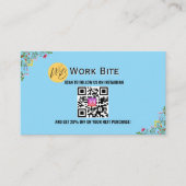 Carte De Réduction Thank You Wildflower Instagram Qr Code   (Devant)