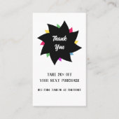 Carte de réduction tourbillonnant (Devant)