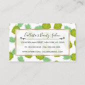 Carte De Réduction Tropical Summer Yellow Green Pineappit Fruit (Dos)