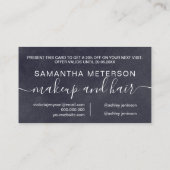 Carte De Réduction Typographie professionnelle Russe noir tableau noi (Dos)