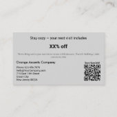 Carte De Réduction Un petit quelque chose à déballer la prochaine foi (Dos)