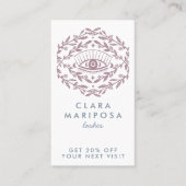 Carte De Réduction Vins Roses mystiques Boho Beauté illustrée (Devant)