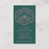 Carte De Réduction Vins Roses mystiques Boho Beauté illustrée (Dos)