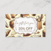 Carte De Réduction Vintage Rustic Bakery (Devant)