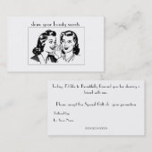 carte de référence (Devant / Derrière)