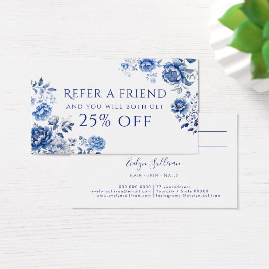 Carte de référence à la chinoiserie florale (Bureau)