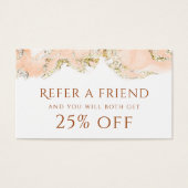 carte de référence à l'encre de pêche (Devant)