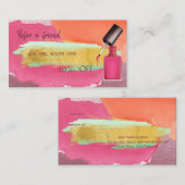 Carte de référence Abstraite de la brosse d'aquare (Devant / Derrière)