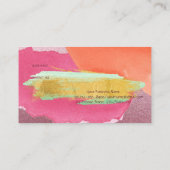 Carte de référence Abstraite de la brosse d'aquare (Dos)