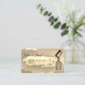 Carte de référence Abstraite de la brosse d'aquare (Debout devant)