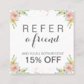 Carte de référence avec les fleurs et l'or (Devant)