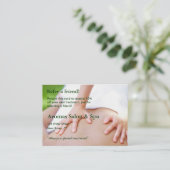 Carte de référence avec les mains de massage (Debout devant)