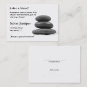 Carte de référence avec les pierres de équilibrage (Devant / Derrière)