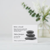 Carte de référence avec les pierres de équilibrage (Debout devant)