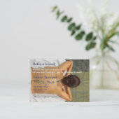 Carte de référence avec pierres bleues et vertes @ (Debout devant)