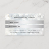 Carte de référence chic bokeh cils et sourcils (Dos)