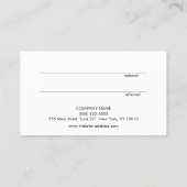 Carte de référence client Gold Heart moderne (Dos)