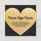 Carte de référence client Modern Gold Parties scin (Devant)