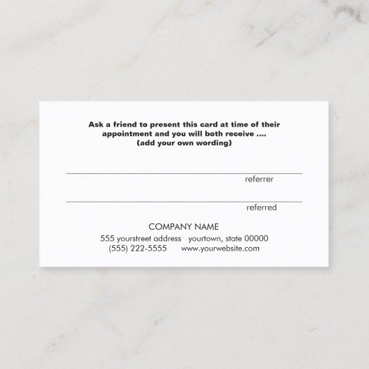 Carte de référence Cosmetologie des séquences Cute (Dos)