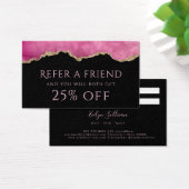 carte de référence d'agate rose (Bureau)