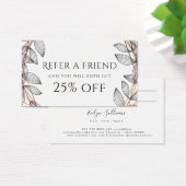 carte de référence de cadre géométrique feuillage (Bureau)